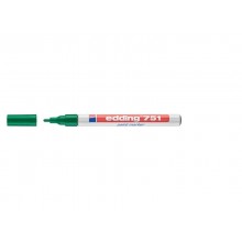 Marcatore a vernice edding 751 punta conica 1-2 mm verde E-751 004