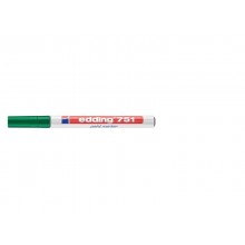 Marcatore a vernice edding 751 punta conica 1-2 mm verde E-751 004