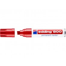 Marcatore permanente edding 800 punta scalpello 4-12 mm rosso E-800 002