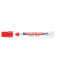 Marcatore a cera edding 950 punta conica 10 mm rosso E-950 002