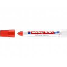 Marcatore a cera edding 950 punta conica 10 mm rosso E-950 002