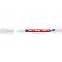 Marcatore a cera edding 950 punta conica 10 mm bianco E-950 049