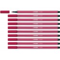 Pennarello Stabilo Pen 68 1 mm  rosso scuro - 68/50 (Conf.10)