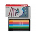 Pennarelli Stabilo Pen 68 1 mm scatola di metallo assortiti Conf. 10 pezzi - 6810-6