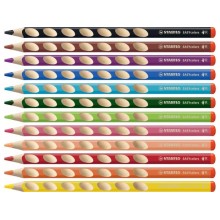 Matite colorate Stabilo EASYcolors per destrorsi assortiti astuccio da 12 - 332/12