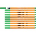 Fineliner Stabilo Point 88® 0,4 mm  verde foglia - 88/43 (Conf.10)