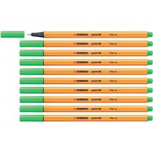 Fineliner Stabilo Point 88® 0,4 mm  verde foglia - 88/43 (Conf.10)