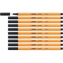 Fineliner Stabilo Point 88® 0,4 mm  nero - 88/46 (Conf.10)