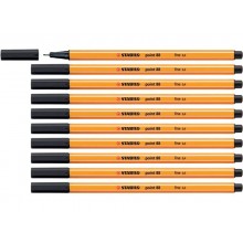 Fineliner Stabilo Point 88® 0,4 mm  nero - 88/46 (Conf.10)