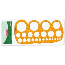 Maschera per cerchi ARDA con smusso mm.1-55/80 polistirolo arancio bordo tirachina - 7126 (Conf.10)