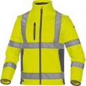 Giacca Delta Plus Moonlight2 -classe 3- 5 tasche - tessuto softshell - argento giallo fluo-blu - M - MOON2JGTM
