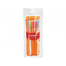 Fineliner Stabilo Point 88 0,4 mm assortiti 25 colori standard + 5 Neon rotolo da 30 - 8830-2