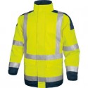 Giacca da lavoro Delta Plus Parka Easy View c/zip imperm. - Cl.3 - 4 tasche - argento giallo fluo-blu XXL - EASYVJMXX
