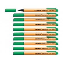 Penna con punta in fibra Stabilo GREENpoint 0,8 mm verde 6088/36