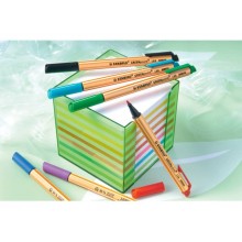 Penna con punta in fibra Stabilo GREENpoint 0,8 mm verde 6088/36