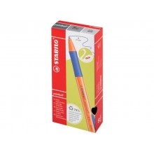 Penna a sfera a scatto Stabilo Pointball  0,5 mm blu 6030/41 (Conf.10)