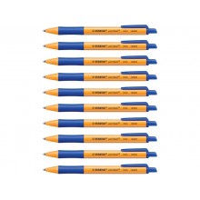 Penna a sfera a scatto Stabilo Pointball  0,5 mm blu 6030/41 (Conf.10)