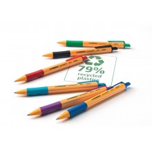 Penna a sfera a scatto Stabilo Pointball  0,5 mm blu 6030/41 (Conf.10)