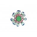 Penna a sfera a scatto Stabilo Pointball  0,5 mm blu 6030/41 (Conf.10)