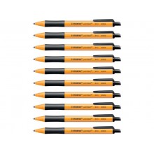 Penna a sfera a scatto Stabilo Pointball  0,5 mm nero 6030/46 (Conf.10)