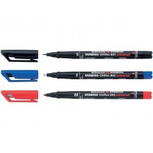 Penna Stabilo OHPen universal Superfine (S) 0,4 mm blu 841/41 (Conf.10)