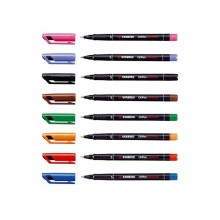 Penna Stabilo OHPen universal Superfine (S) 0,4 mm blu 841/41 (Conf.10)