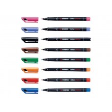 Penna Stabilo OHPen universal Superfine (S) 0,4 mm nero 841/46 (Conf.10)