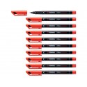 Penna Stabilo OHPen universal Superfine (S) 0,4 mm rosso 841/40 (Conf.10)