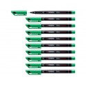 Penna Stabilo OHPen universal Superfine (S) 0,4 mm verde 841/36 (Conf.10)