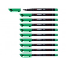 Penna Stabilo OHPen universal Superfine (S) 0,4 mm verde 841/36 (Conf.10)