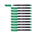 Penna Stabilo OHPen universal Fine (F) 0,7 mm verde 842/36 (Conf.10)