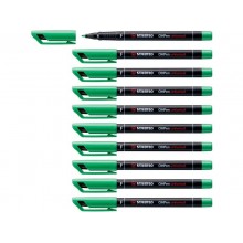 Penna Stabilo OHPen universal Fine (F) 0,7 mm verde 842/36 (Conf.10)