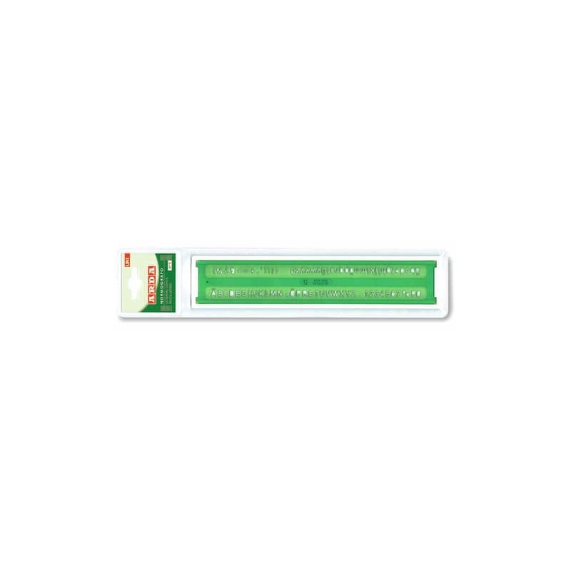 Normografo ARDA Norme Uni K-resin caratteri 5mm 3005