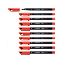 Penna Stabilo OHPen universal Fine (F) 0,7 mm rosso 842/40 (Conf.10)