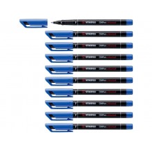 Penna Stabilo OHPen universal Fine (F) 0,7 mm blu 842/41 (Conf.10)