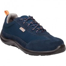 Scarpe da lavoro DELTA PLUS basse Como S1P - poliestere mesh e pelle scamosciata blu - 40 - COMOSPBL40