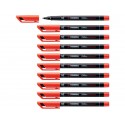 Penna Stabilo OHPen universal Medio (M) 1 mm rosso 843/40 (Conf.10)