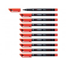 Penna Stabilo OHPen universal Medio (M) 1 mm rosso 843/40 (Conf.10)