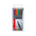 Penne Stabilo OHPen universal Medio (M) 1 mm assortiti astuccio da 6 - 843/6