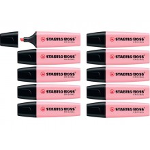 Evidenziatore Stabilo Boss Original Pastel 2-5 mm rosa antico 70/129 (Conf.10)