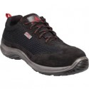 Scarpe da lavoro DELTA PLUS basse Asti S1P - poliestere mesh e pelle scamosciata nero - 43 - ASTISPNO43