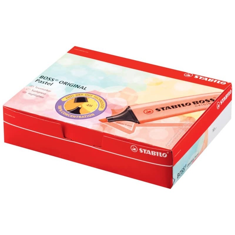 Evidenziatore Stabilo Boss Original Pastel 2-5 mm carta da zucchero 70/113  (Conf.10)