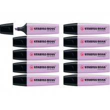 Evidenziatore Stabilo Boss Original Pastel 2-5 mm pastel glicine 70/155 (Conf.10)