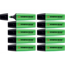 Evidenziatore Stabilo Boss Original 2-5 mm verde 70/33 (Conf.10)