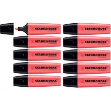 Evidenziatore Stabilo Boss Original 2-5 mm rosso 70/40 (Conf.10)