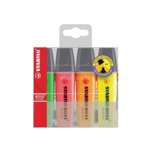 Evidenziatori Stabilo Boss Original 2-5 mm assortiti astuccio da 4 - 70/4