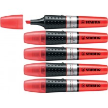 Evidenziatore Stabilo Luminator 2-5 mm rosso 71/40 (Conf.5)