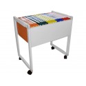 Carrello per cartelle sospese DELTA grigio - 65x45x70 cm 4000