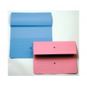 Cartelline con tasca 4Mat A4 in carta woodstock 225 g/m² dorso 3 cm rosa conf. da 10 pezzi - 3240 03