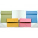 Cartelline con tasca 4Mat A4 in carta woodstock 225 g/m² dorso 3 cm rosa conf. da 10 pezzi - 3240 03